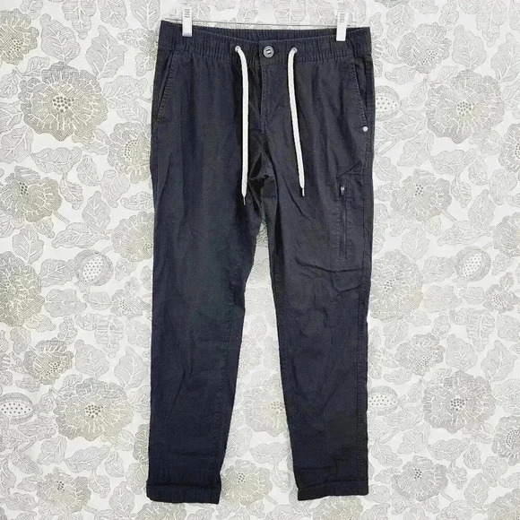 Vuori Pants - Vuori Pull on Cargo Pants / Jogger Women's Size S Dark Gray 8356
